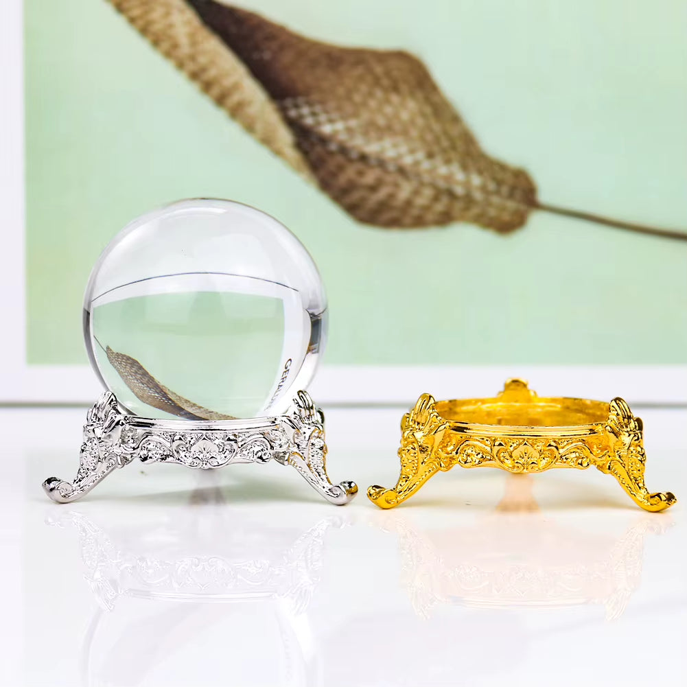 1PCS Crystal Ball Stand Metal Display Holder Rack Support Base for Sphere Globe Home Decor Ornament Paperweight Photography Prop