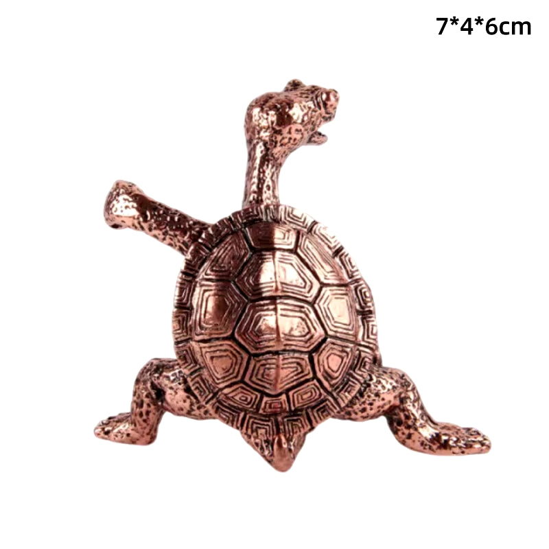 Antique Brass Meditation Zen Frog Statue Ornament Copper Animal Sculpture Incense Burner Home Desk Decorations Tea Pet